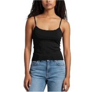 J. Crew Layering Cotton Blend Camisole NWT M Black